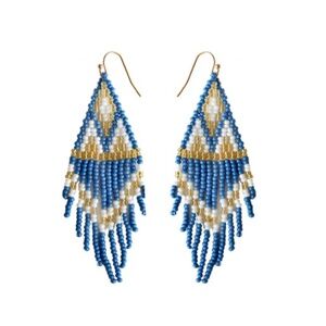 FOSTERIE Azul Beaded Earrings - NEW WITH TAGS